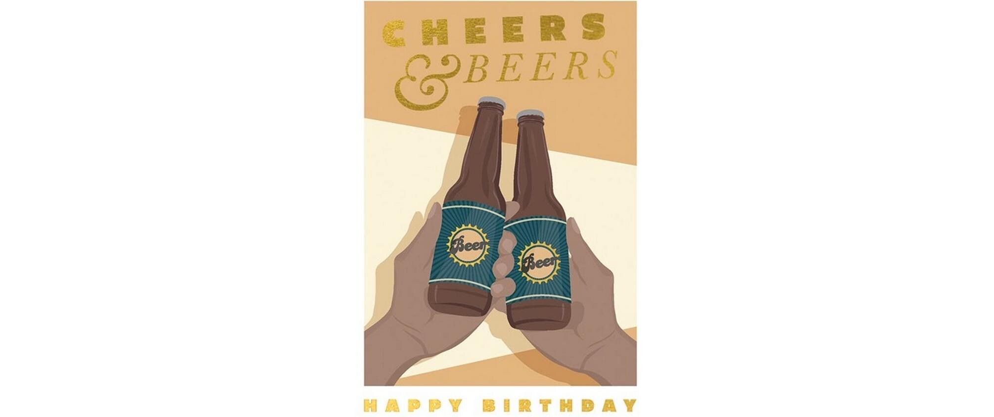 Motivkarte Happy Birthday 12 x 17 cmBlanko Glückwunschkarte