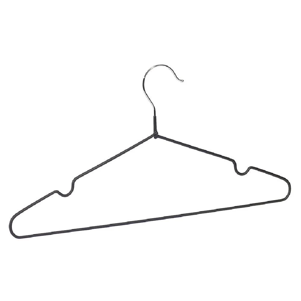 Cintre antiglisse acier revêtement plastique noir x5