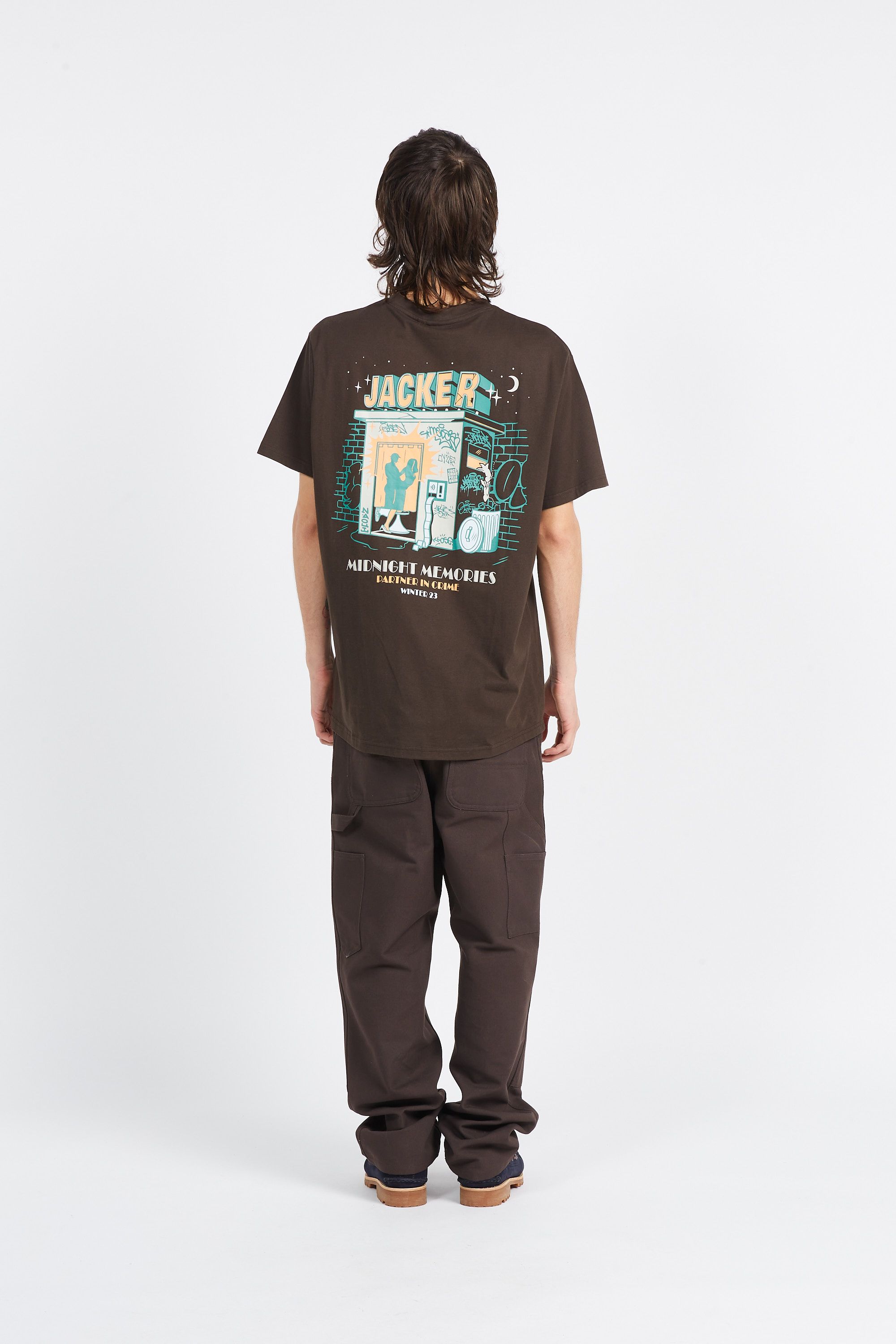 JACKER T-shirt  Memories Marron