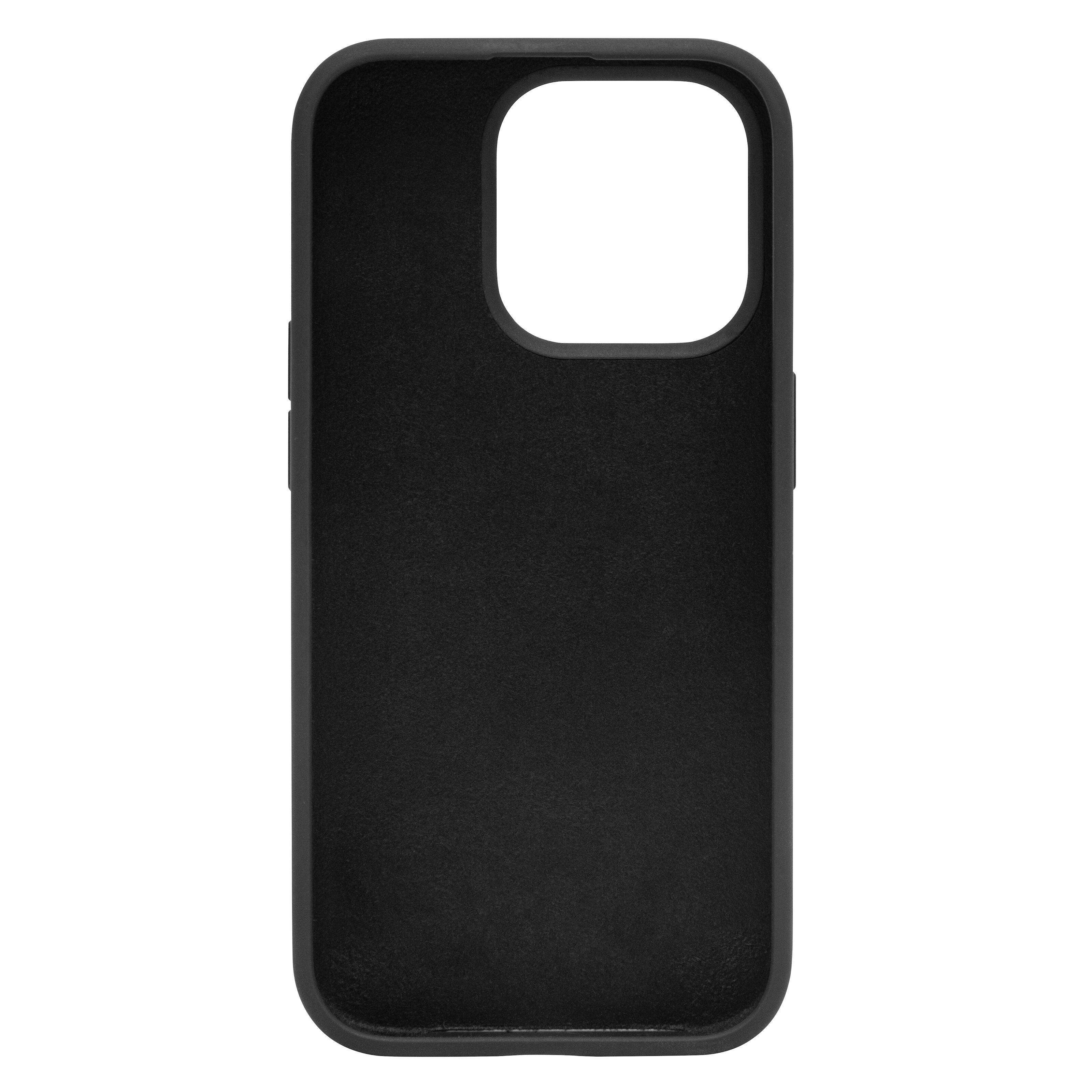 Linocell Rubber Case for iPhone 15 Pro Svart