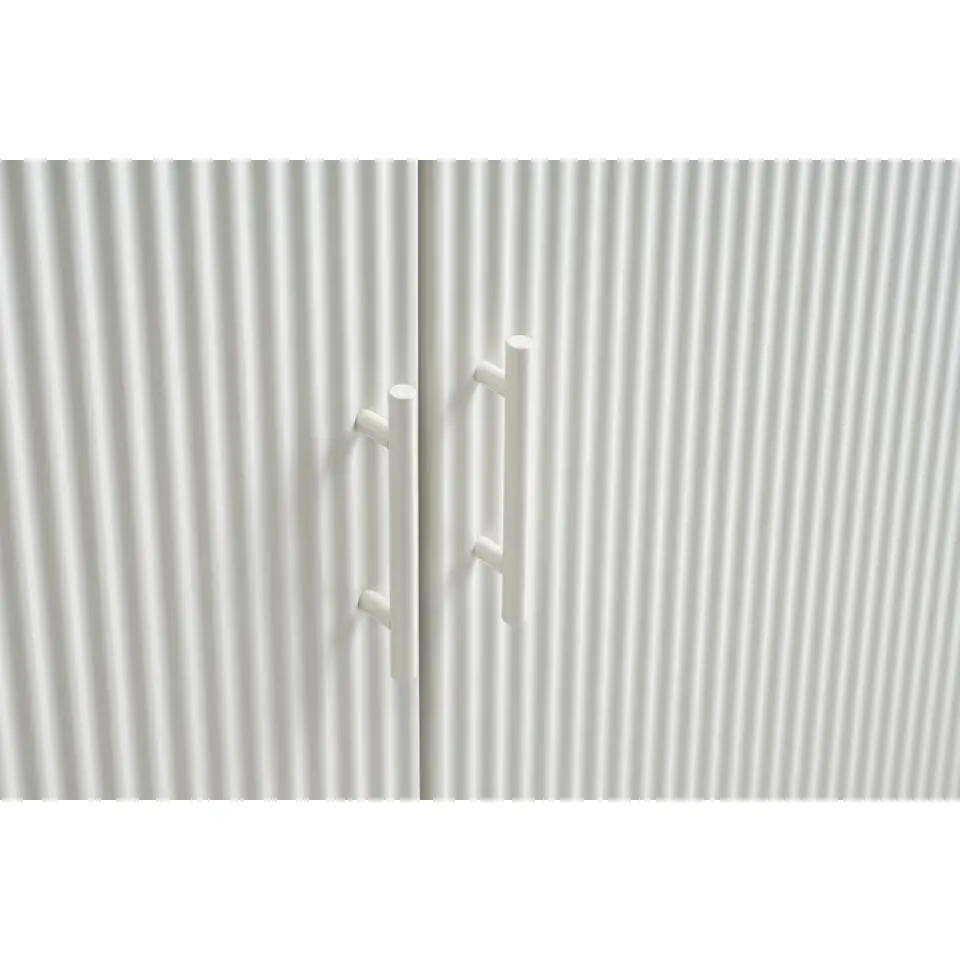 Wandkast Greige Metaal - 2-Deuren - 100x40x125cm - Palma