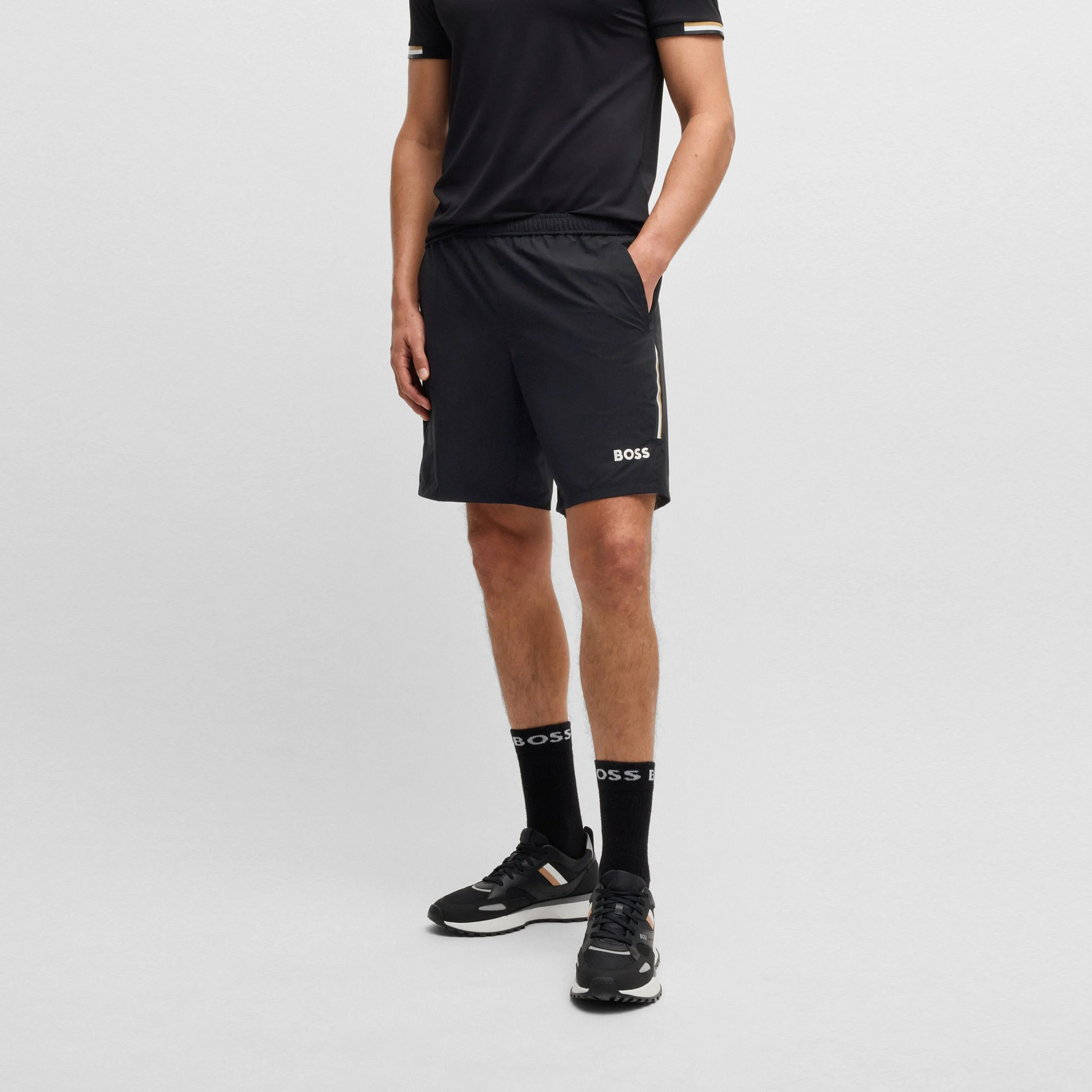 BOSS Score TOC 9inch Shorts Hommes - Bleu Foncé