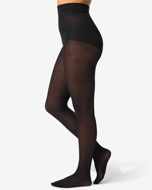 collant mode diamant noir