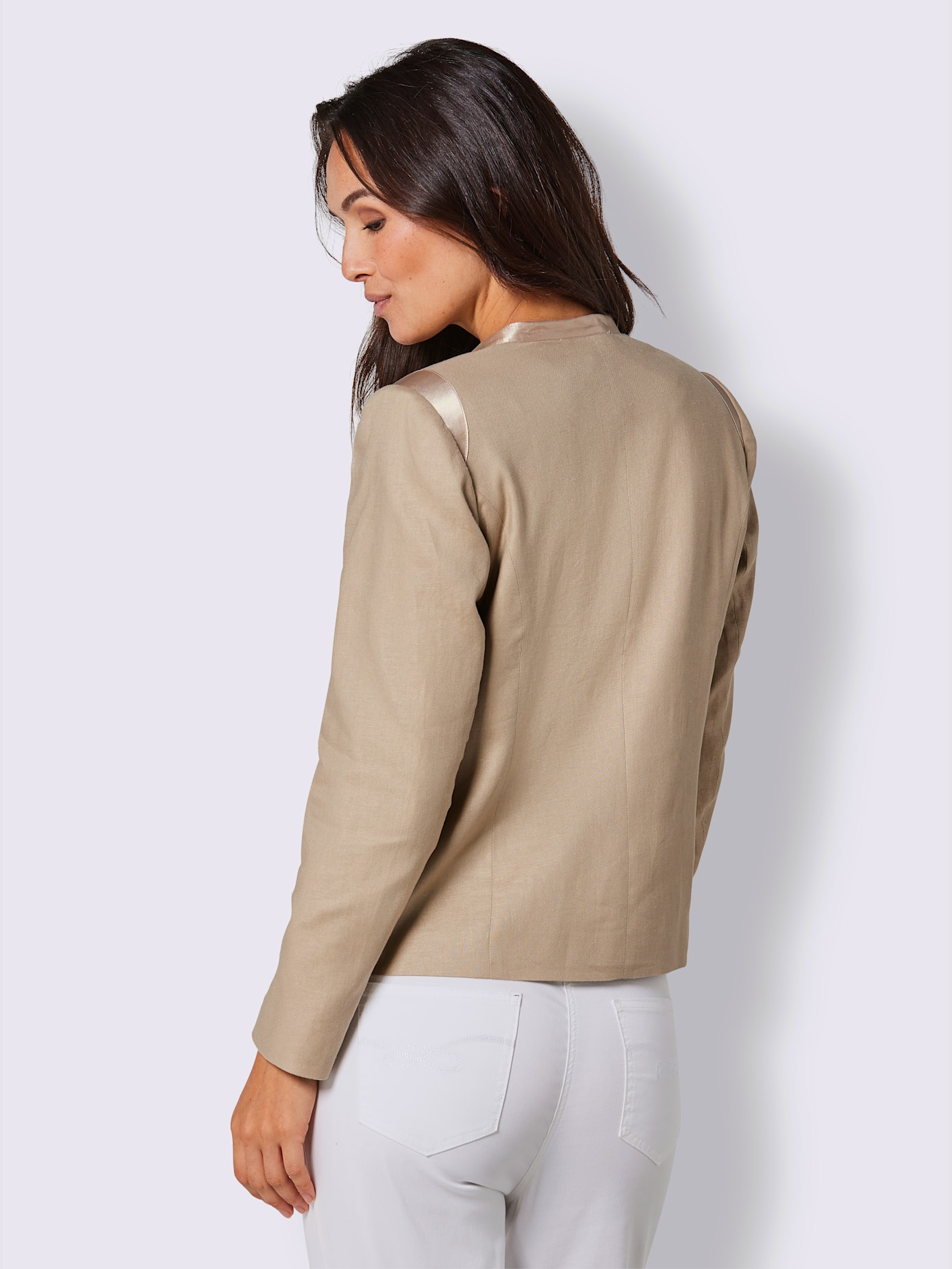Blazer en lin et viscose mélange viscose-lin estival