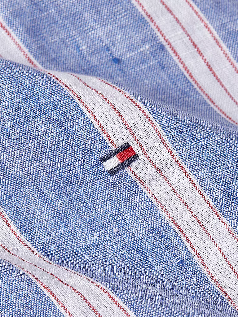 TOMMY HILFIGER Leinenhemd Slim Fit  hellblau