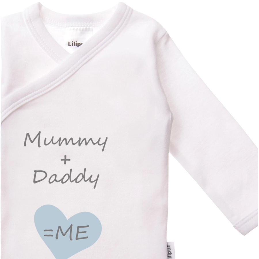 Liliput Wickelbody 2er-Pack Mummy + Daddy weiß