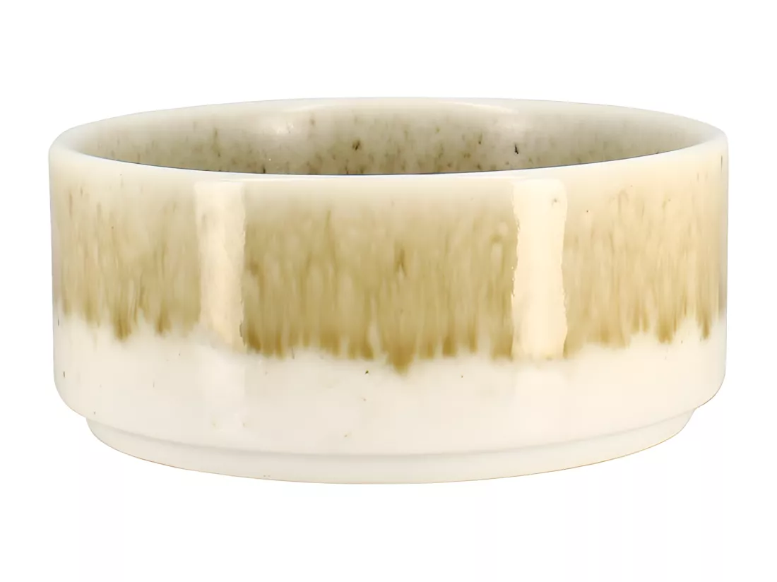 Ogo Living - Lot 6 Assiettes Coupes Stack 12cm En Porcelaine Marron