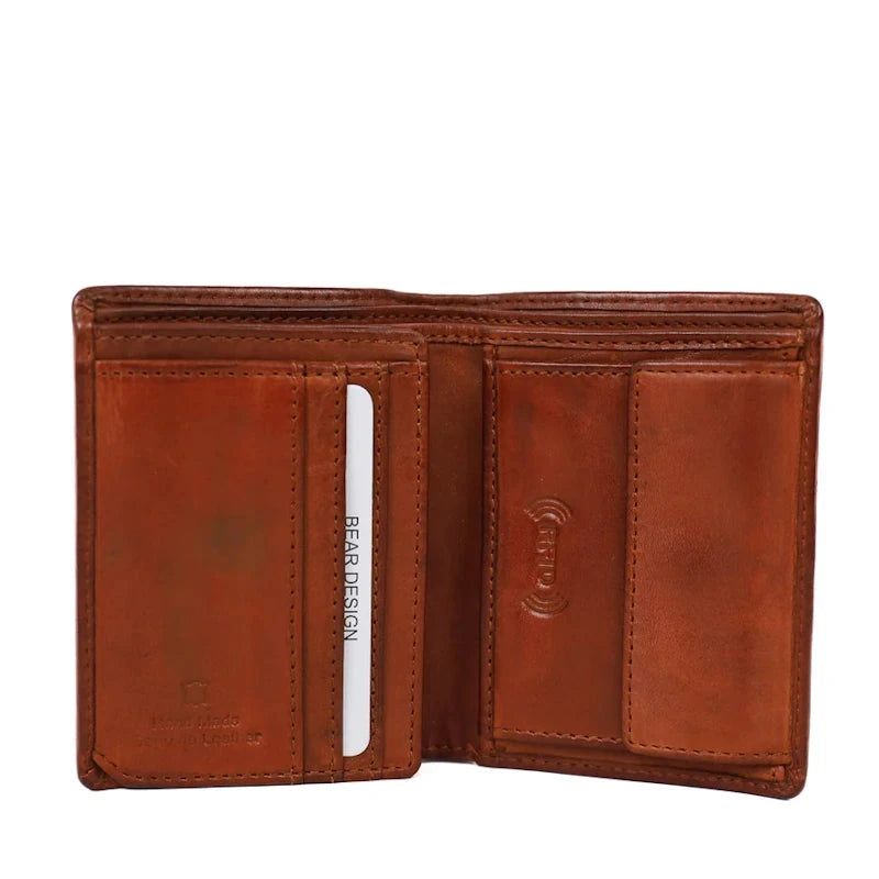 Bear Design Hoge Billfold Remo Cognac