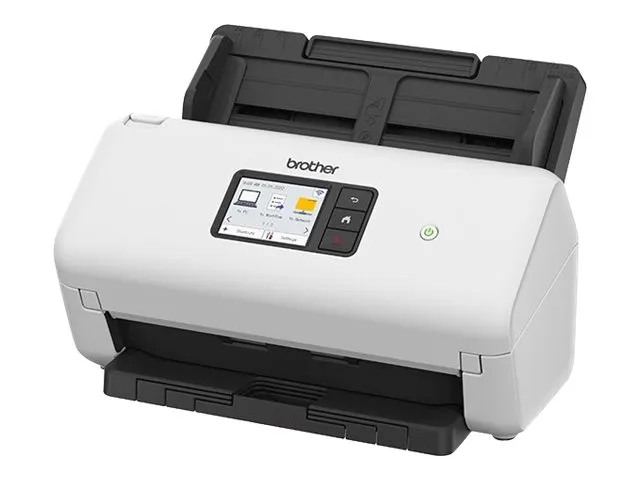 Brother ADS-4500W - Dokumentscanner - Dual CIS - Duplex - A4 - 600 dpi x 600 dpi - op til 35 ppm (mono) / op til 35 ppm (farve) - ADF (60 ark) - op til 5250 scanninger pr. dag - USB 3.0, Gigabit LAN, Wi-Fi(n), USB 2.0 (Host)