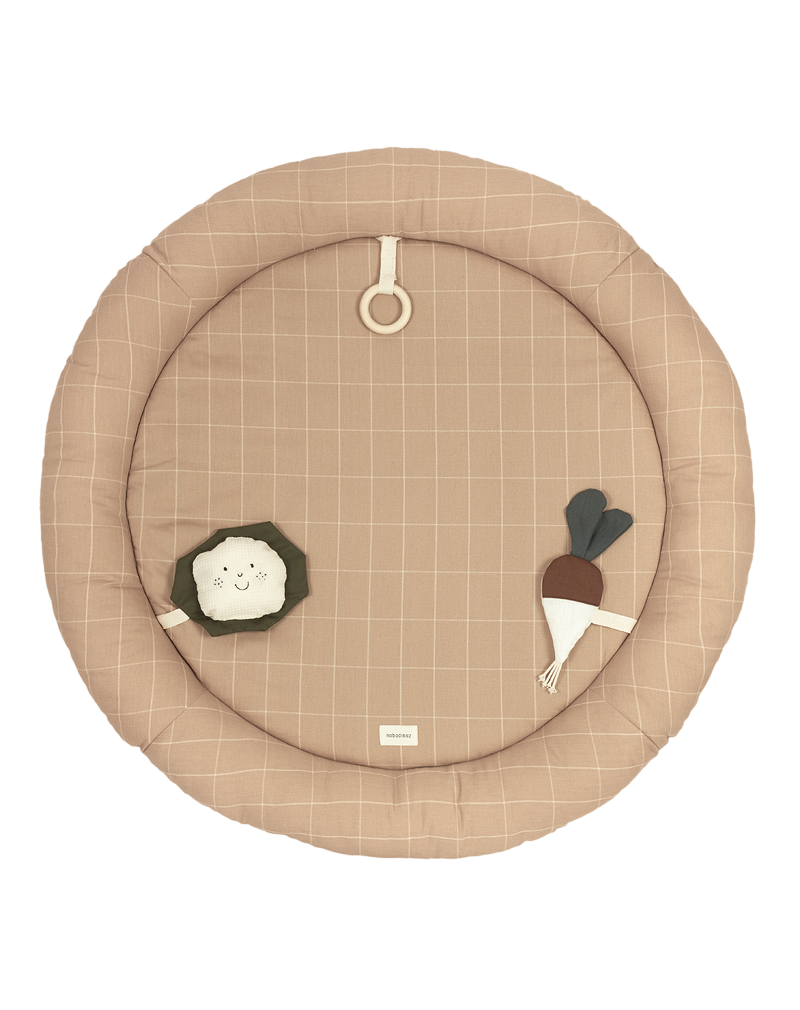 Tapis d'eveil sensoriel playground rond | Marron