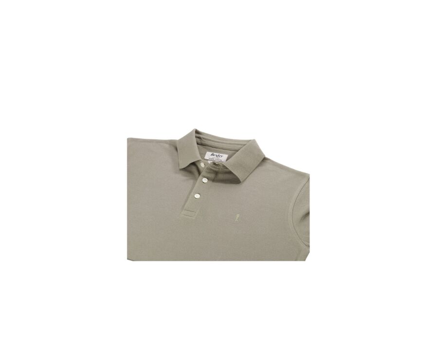 Polo manches longues homme Gris vert - ALEC II ML