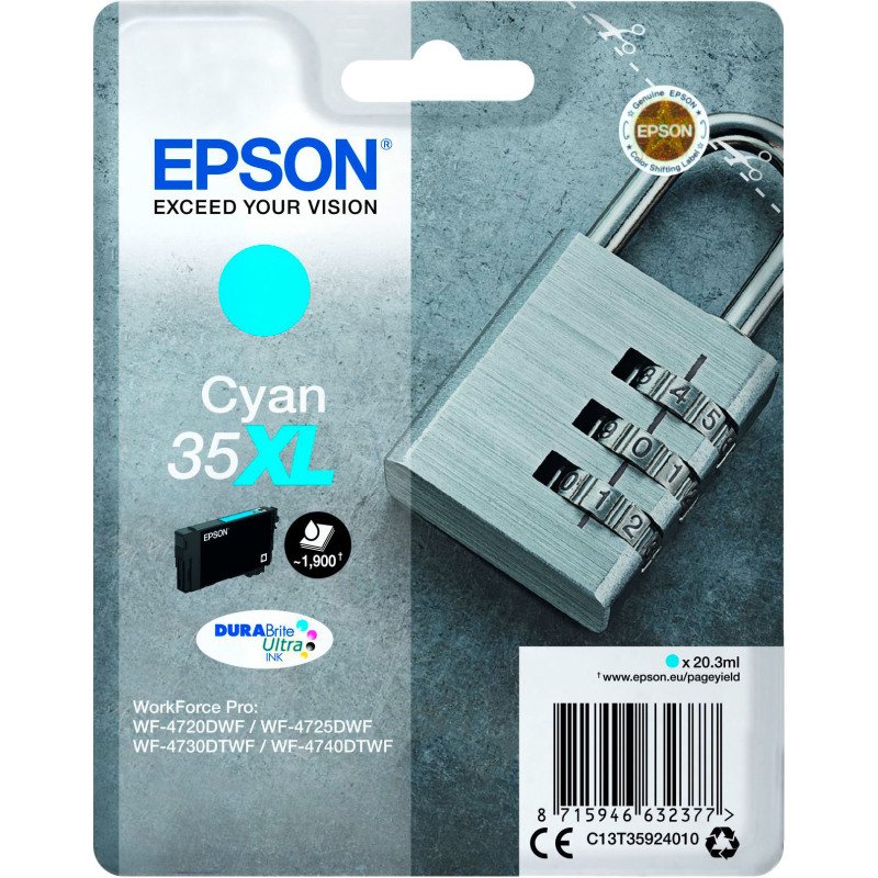 Epson 35XL cartouche haute capacité couleurs pour imprimante jet d'encre