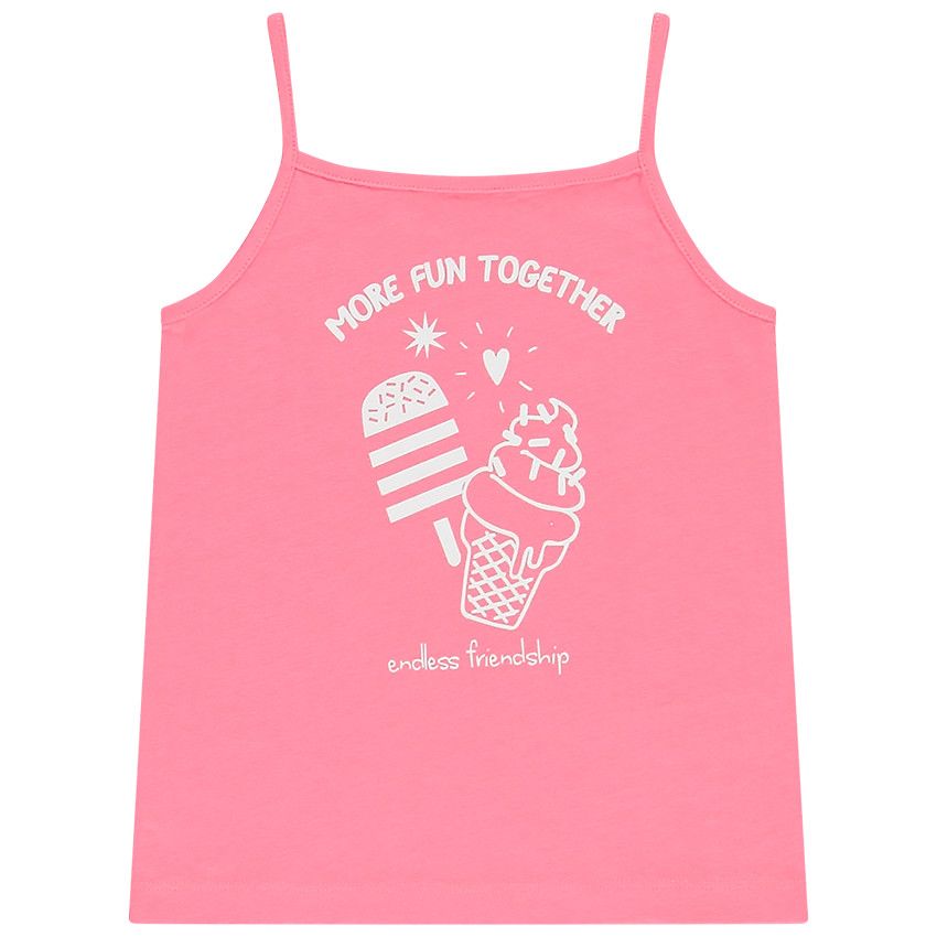 Débardeur en jersey print fantaisie pour fille - Multicolore