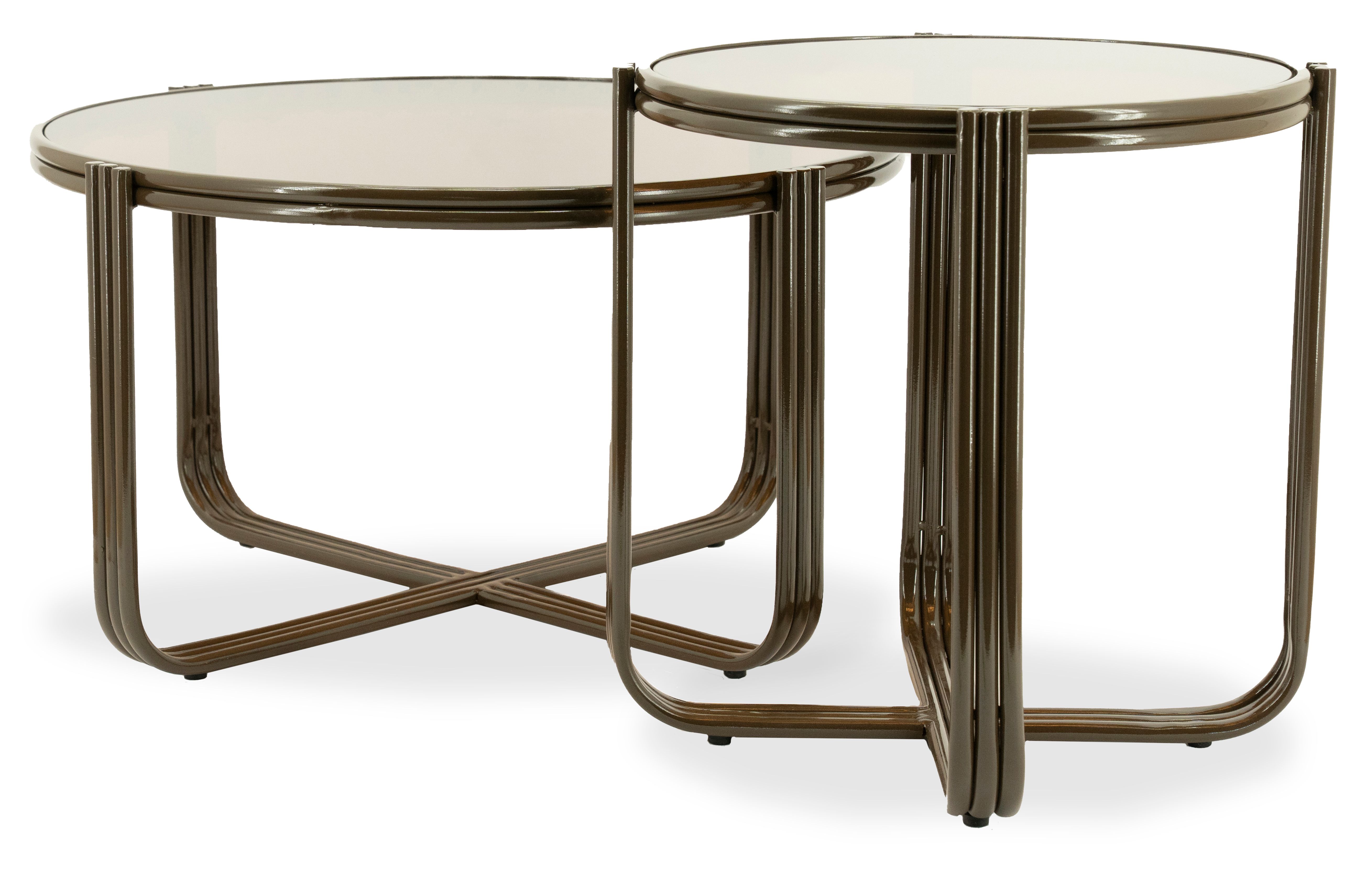 Salontafel Bruin 250293 Groovy ⌀63  x H35 cm