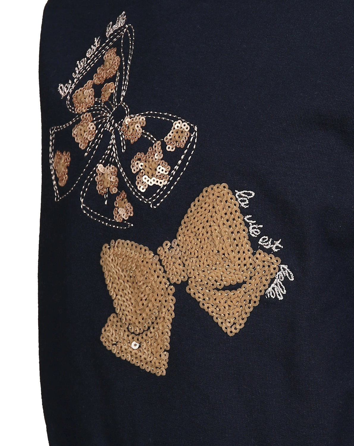 Sweatshirt GOLDEN BOWS in marineblau