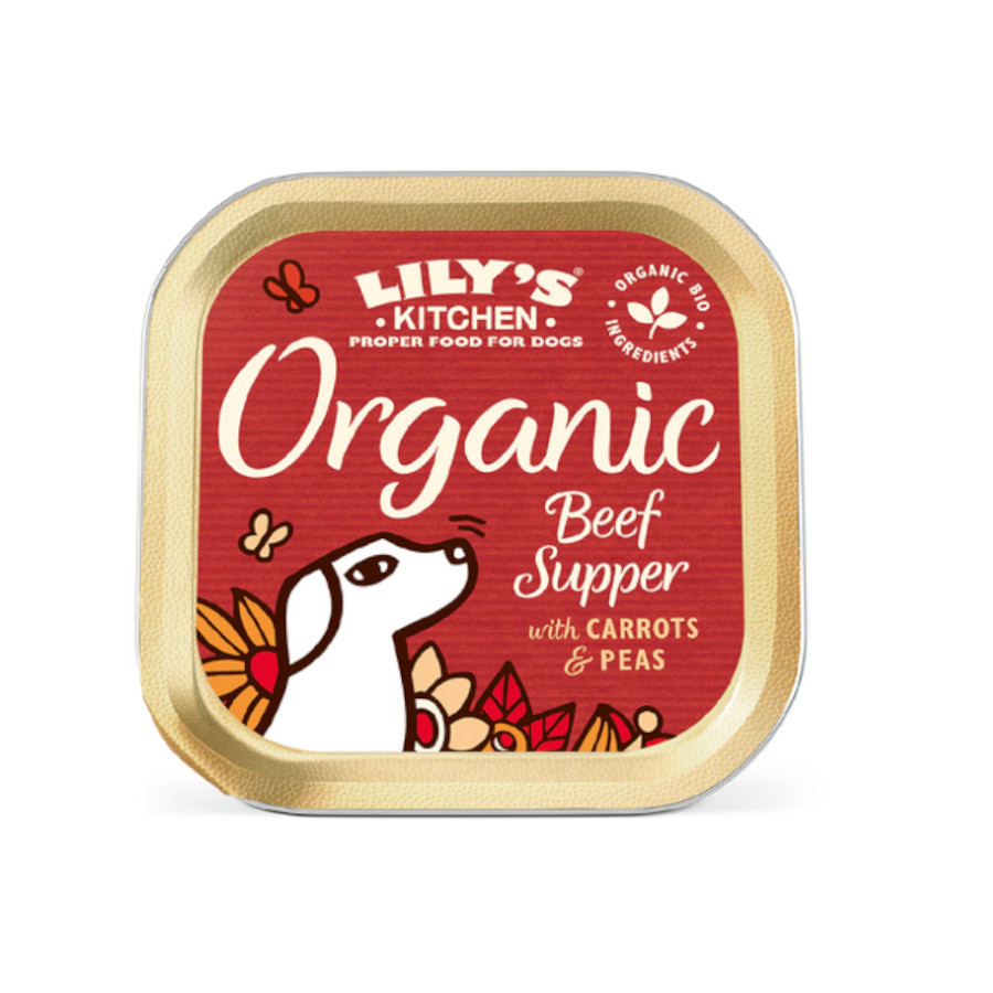 Ração orgânica para cães sabor carne bovina da Lily's Kitchen - Pacote
