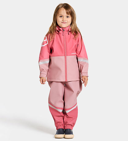 Didriksons Regenkleidung m. Träger - Waterman - Soft Pink