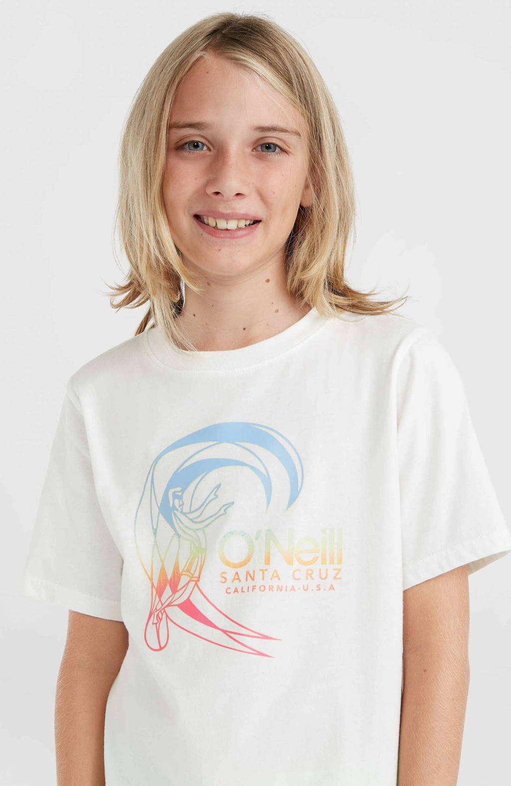 O'Neill T-shirt met printopdruk wit