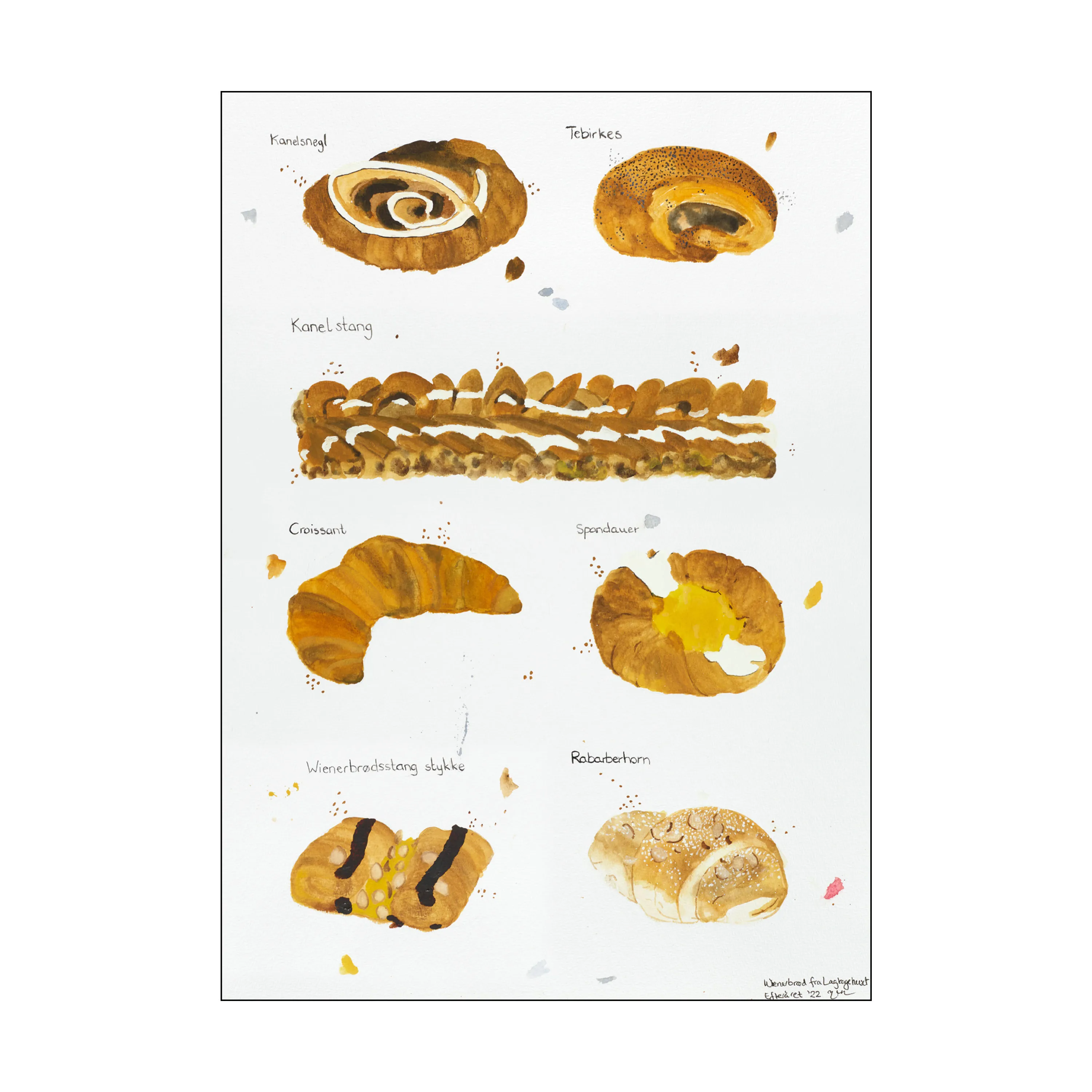 Poster&Frame Plakat - Wienerbrød