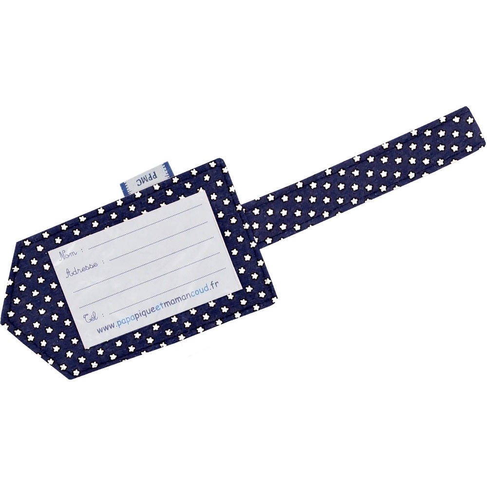 Etiquette Bagage Etoile Or Marine