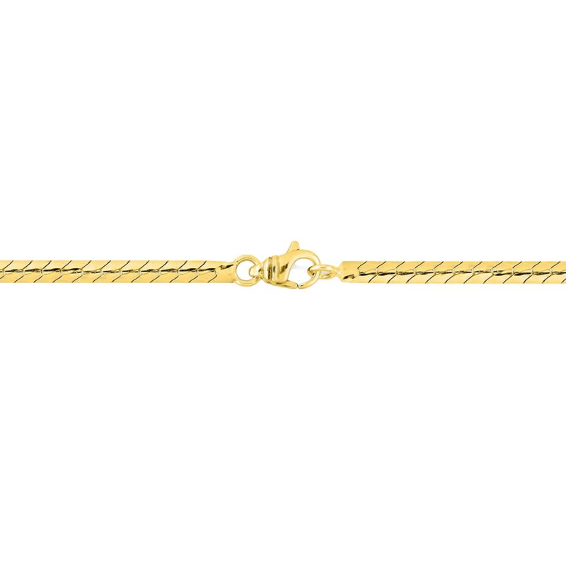 Bracelet Femme 18 cm - Maille Anglaise - Or 18 Carats - Largeur 3mm