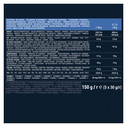 Barres énergétiques Dattes Decathlon Nutrition Bio Myrtilles - 5x30g