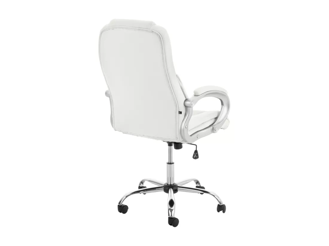 Chaise de bureau - Similicuir & Métal - Blanc - Apoll XL