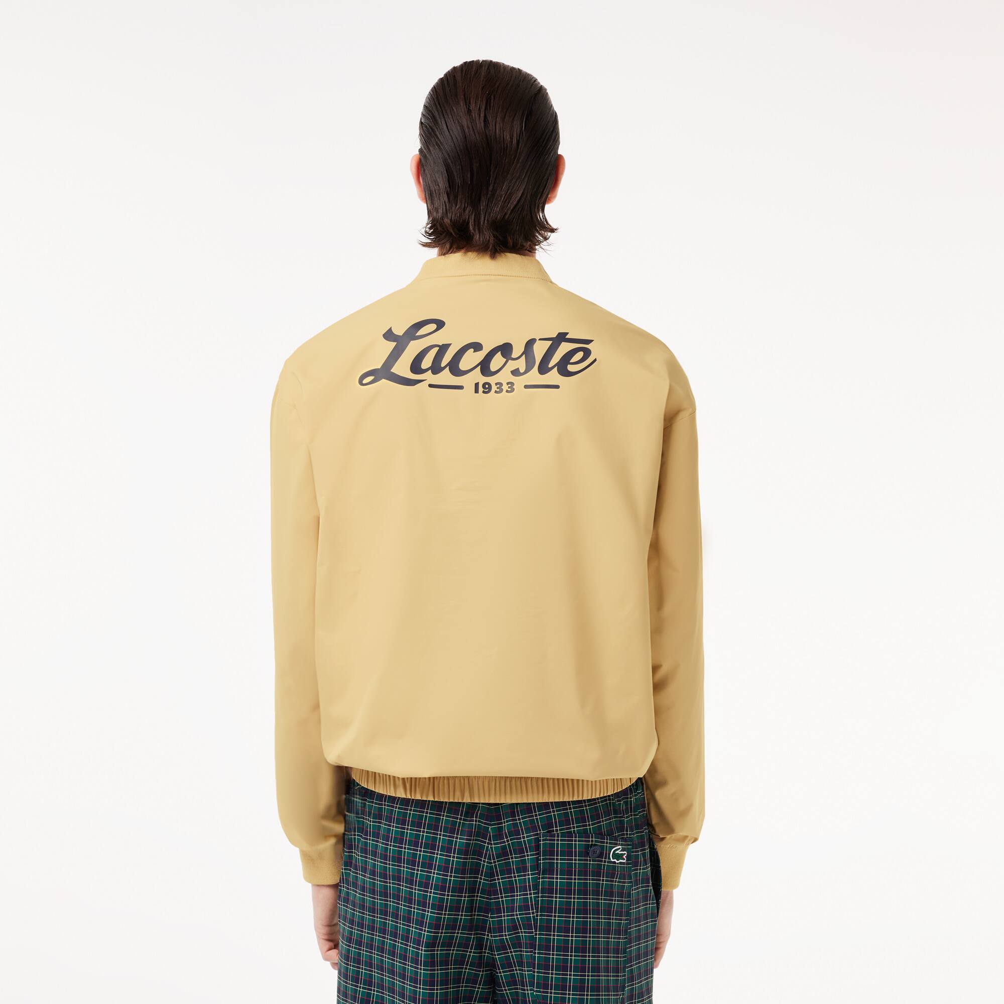 Golf-Sweatshirt mit Windschutz im lockeren Schnitt Sweatshirts - Beige - Lacoste - Herren