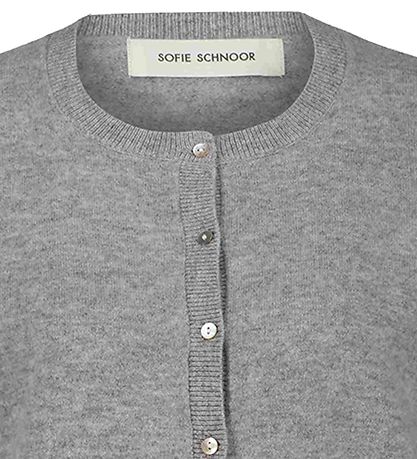Sofie Schnoor Cardigan - Strick - Wolle - Grey Melange