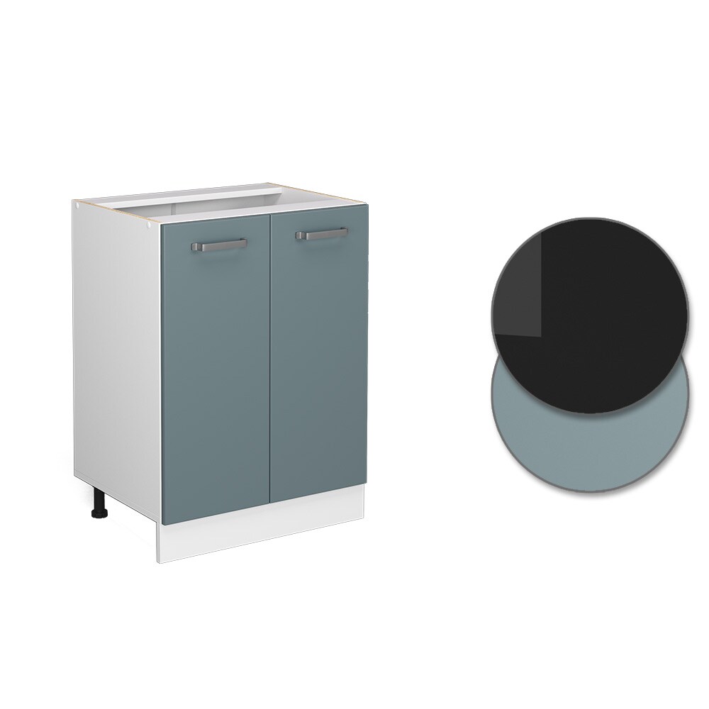 Vicco Unterschrank Küchenschrank R-Line Solid Weiß Blau Grau 60 cm modern