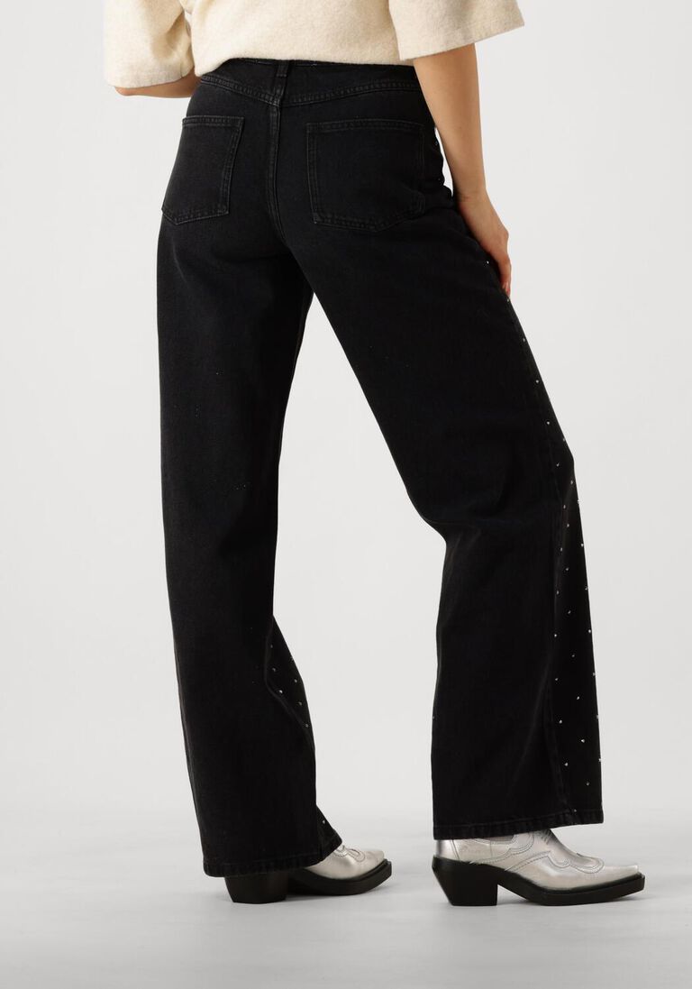 zwarte second female straight leg jeans jayden denim jeans