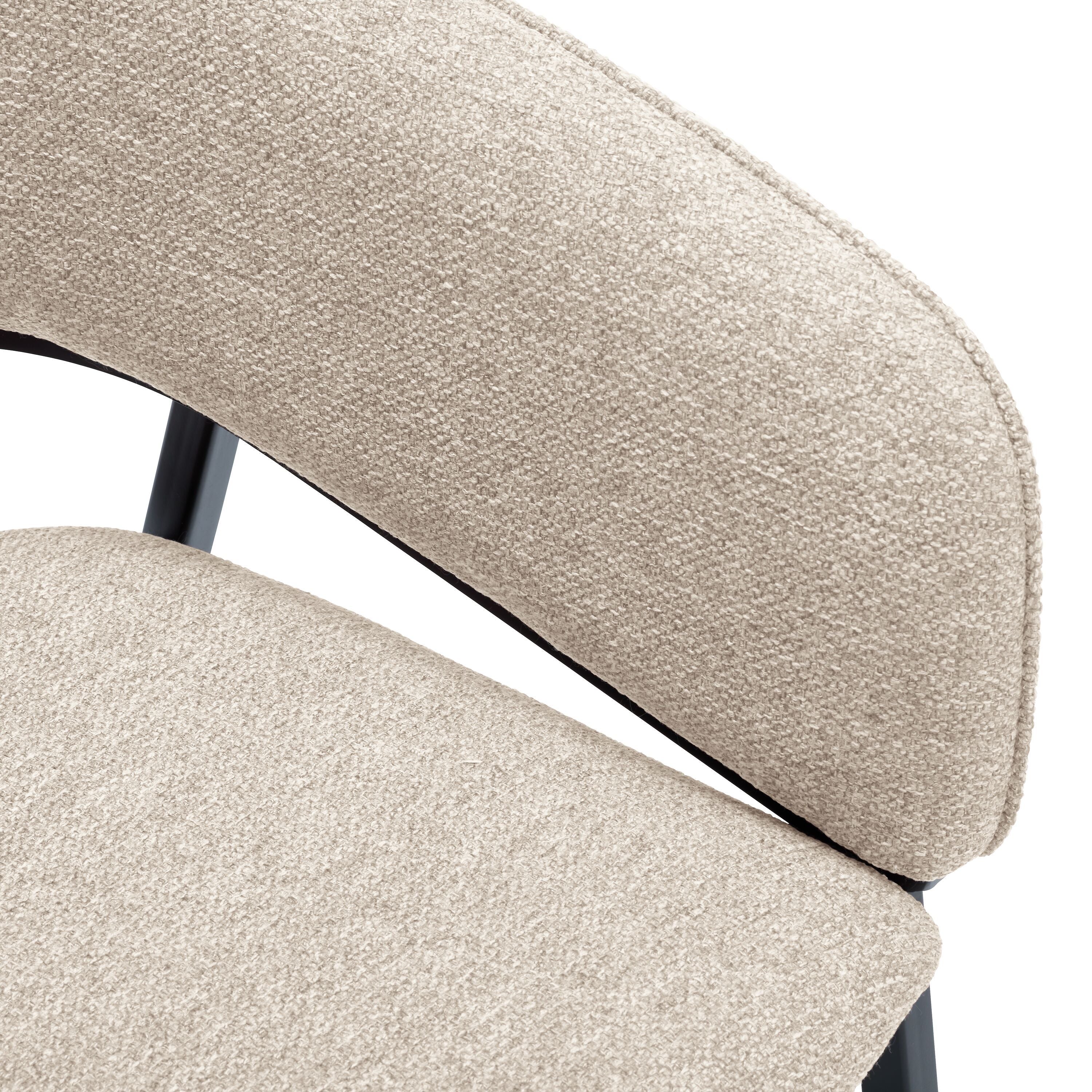 AMBRA Stuhl - Beige / B: 56.0 cm x T: 53.0 cm x H: 74.5 cm