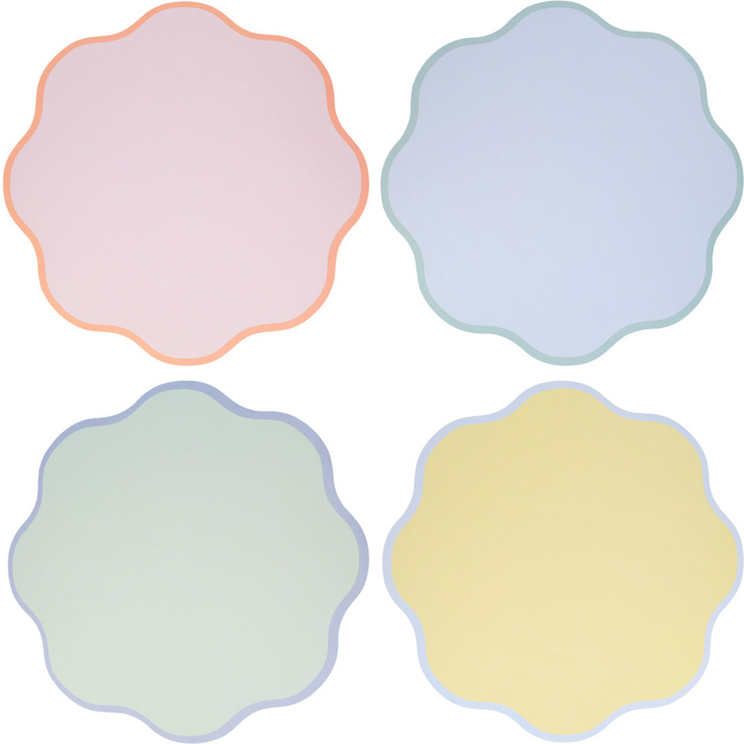 Meri meri placemats golvend rond - 12st