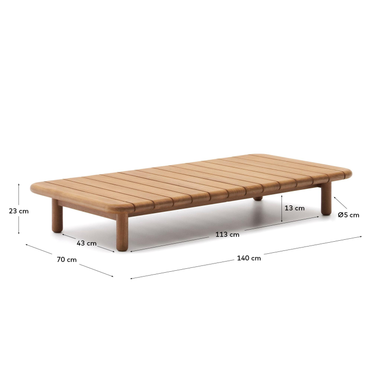 Kave Home Turqueta salontafel 140x70
