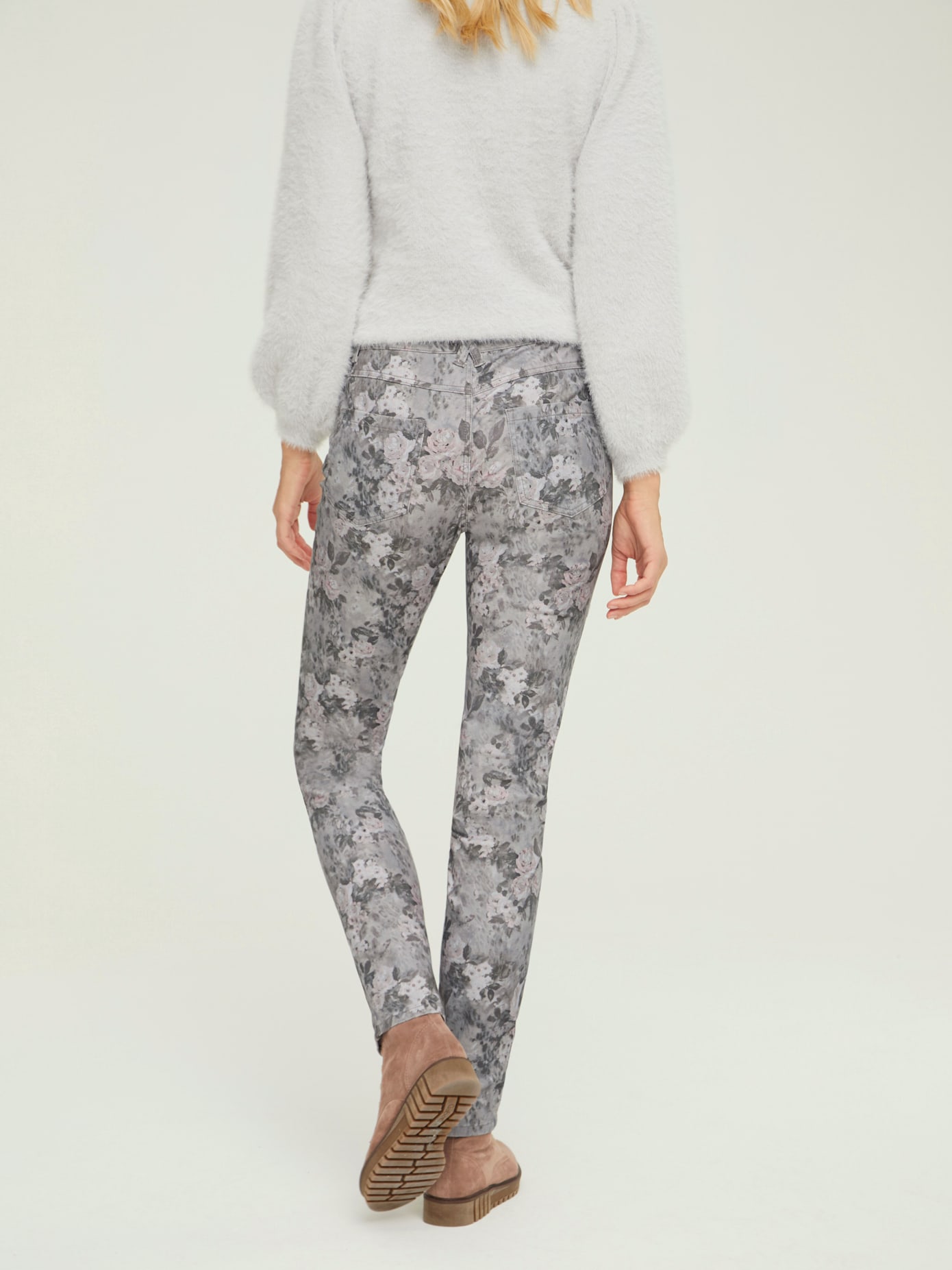 Pantalon imprimé coupe skinny
