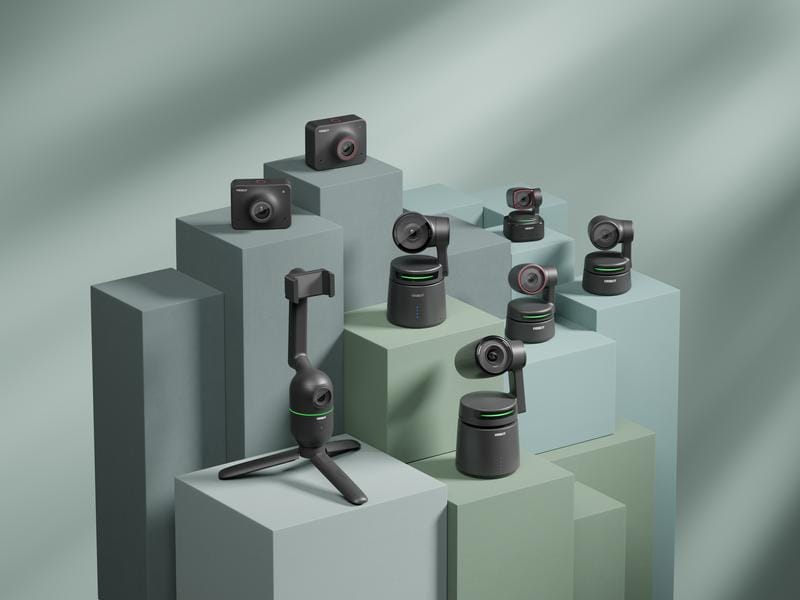 Obsbot Tail Air USB AI Webcam 4K 30 fps KI-gesteuerte PTZ-Streaming-Kamera