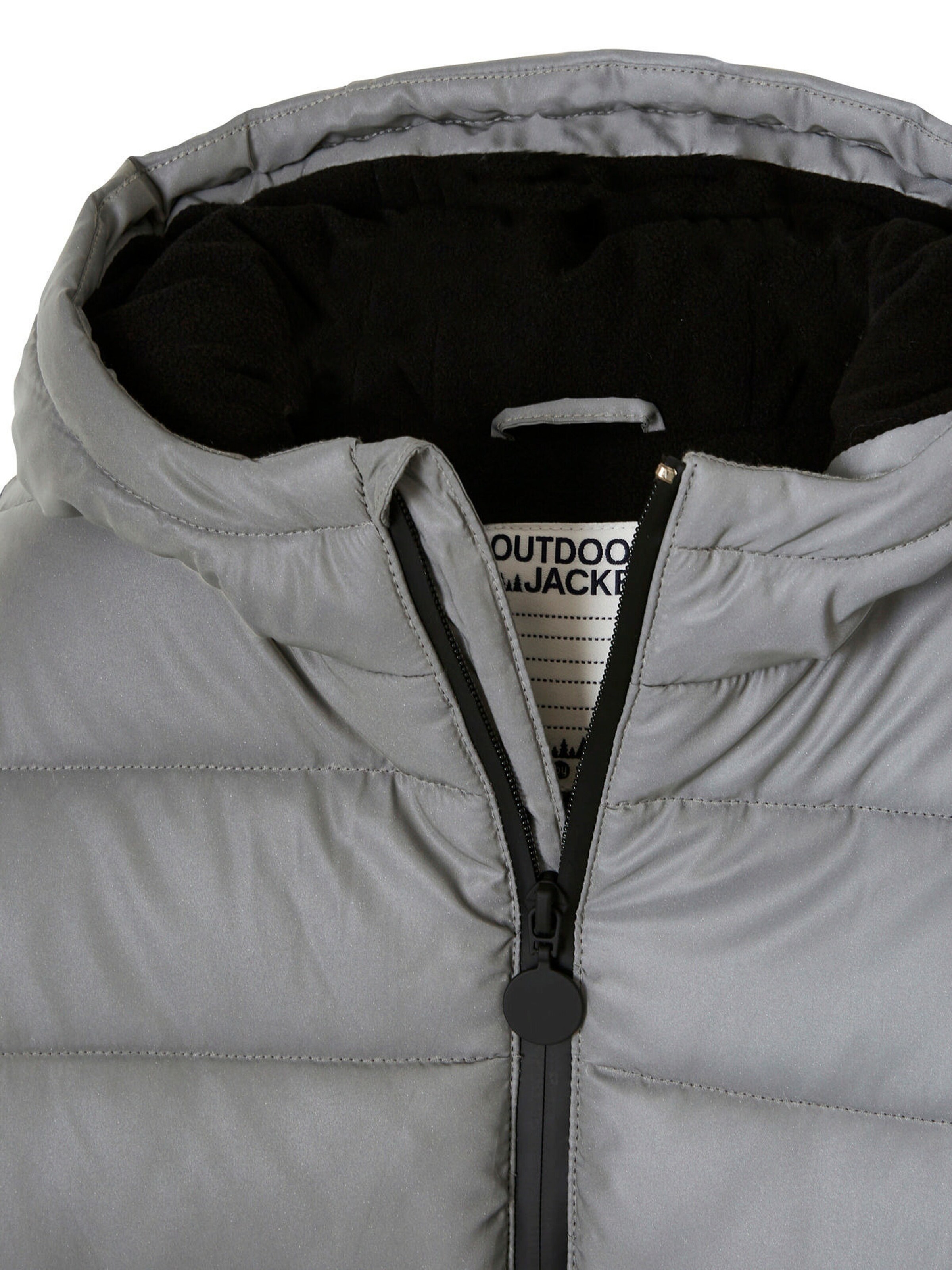 Vertbaudet Warme Jungen Steppjacke mit Recycling-Wattierung grau