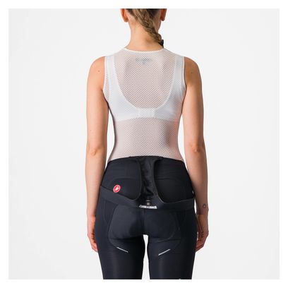 Maillot de Corps Sans Manches Femme Castelli Pro Mesh Blanc