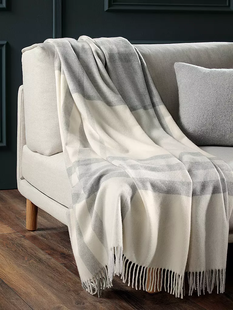BIEDERLACK Tagesdecke - Plaid 130x170cm HELSINKI Creme creme