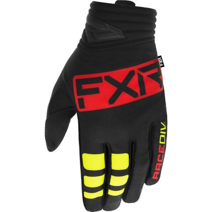 Gants cross FXR PRIME BLACK/NUKE RED 2022 - Noir / Rouge
