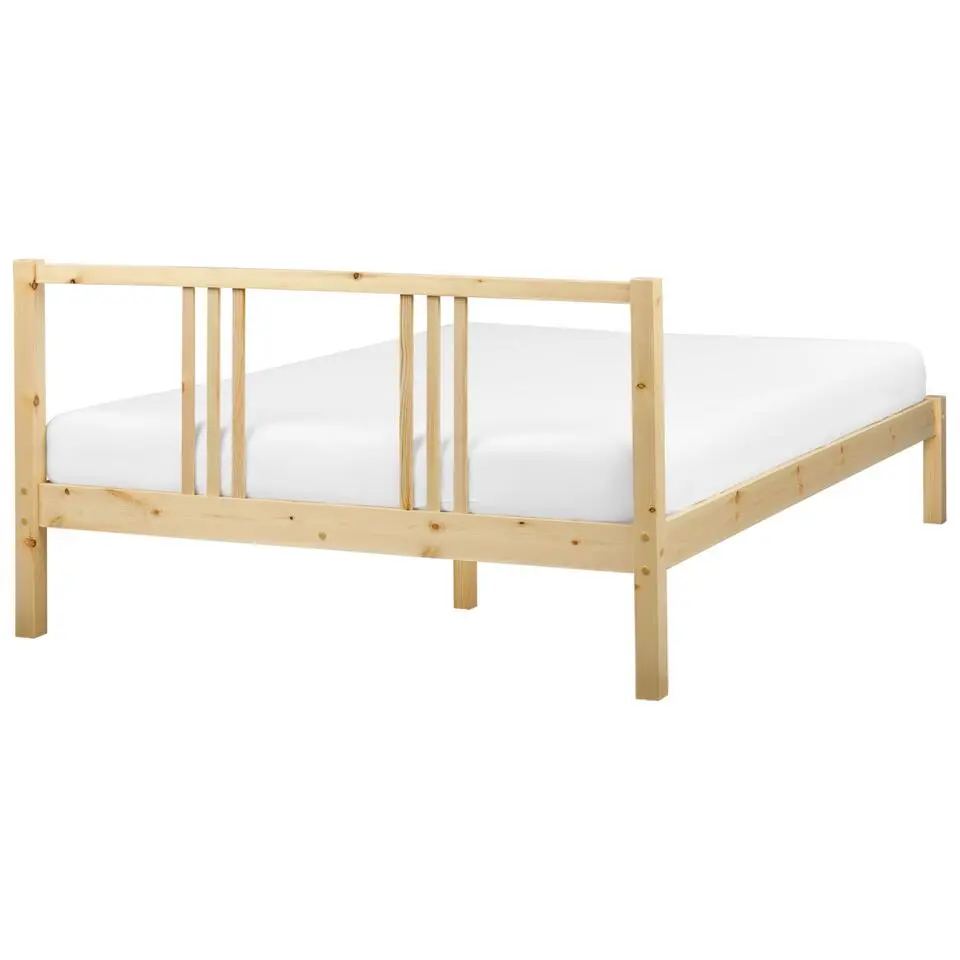 VANNES - Bed - Lichthout - 140 x 200 cm - Dennenhout
