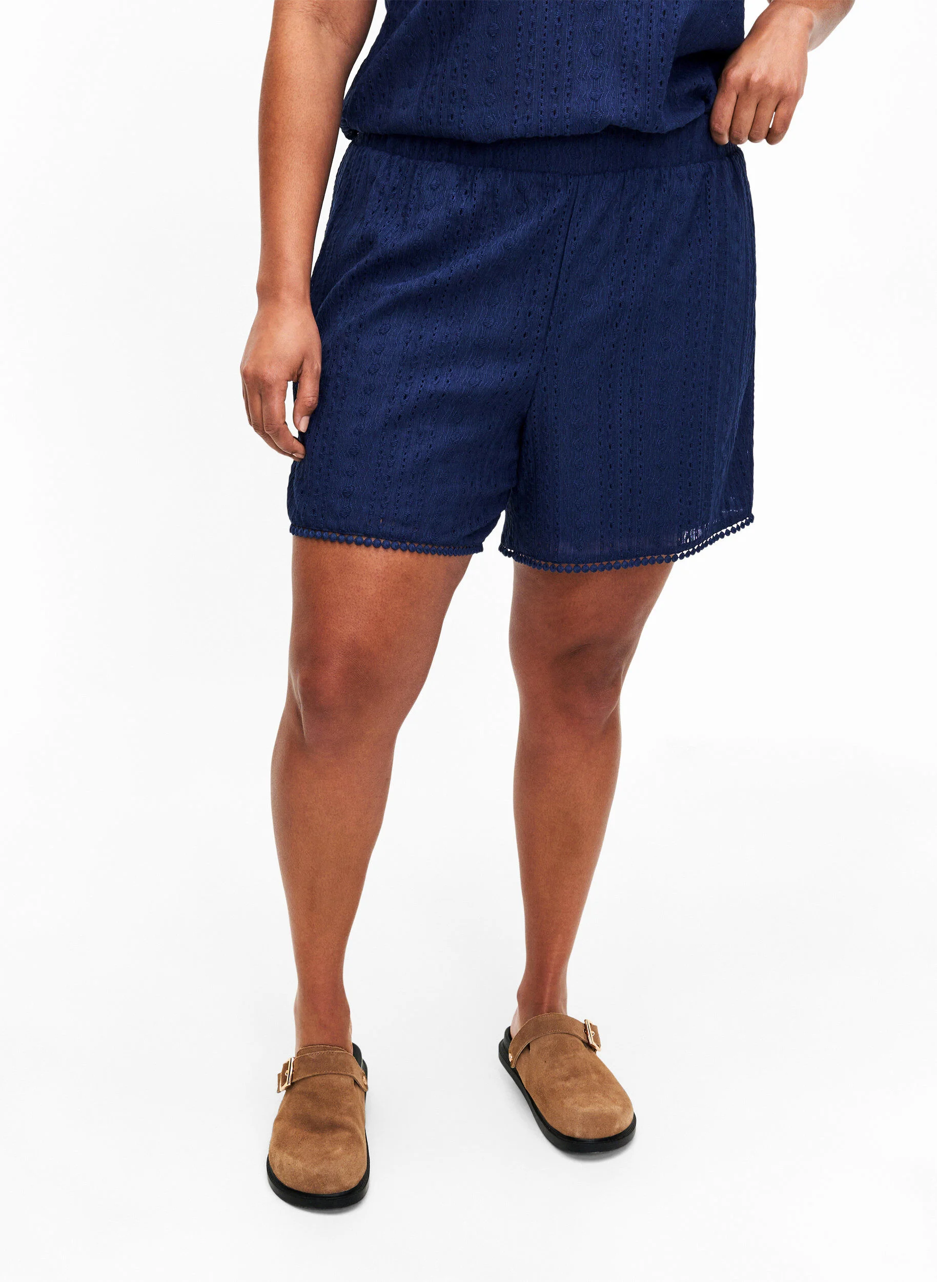 Shorts med strukturmønster