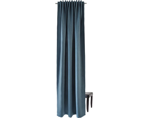 Gordijn met gordijnband Galdin turquoise 140x245 cm