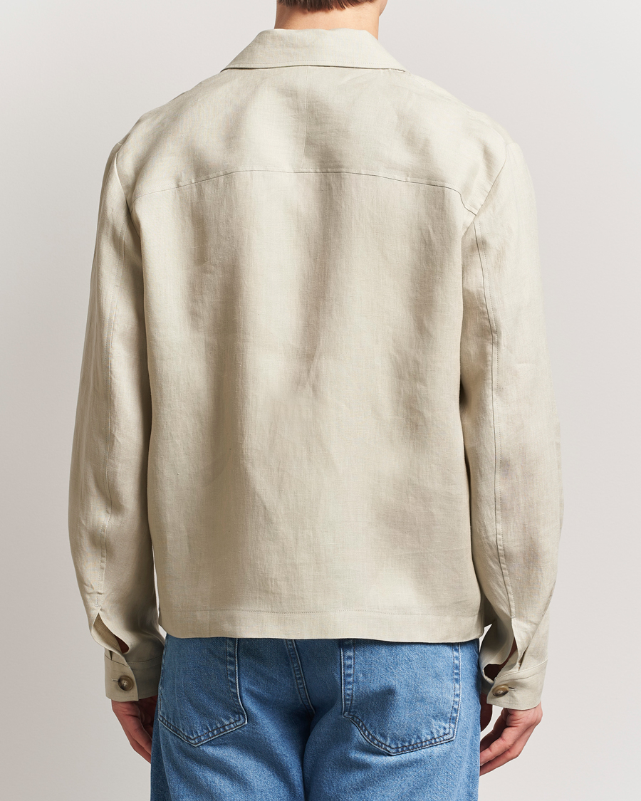 Tiger of Sweden Barnaby Linen Overshirt Cream Sand