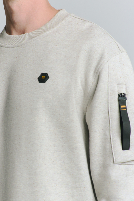NO-EXCESS grijze heren sweater
