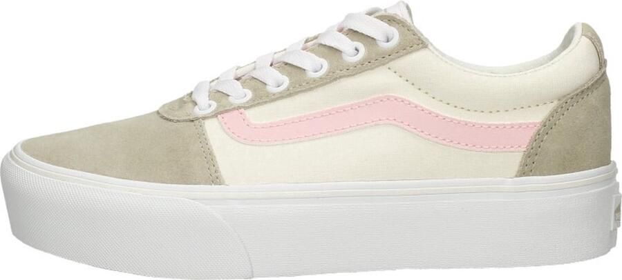 Vans Dames WM Ward Platform Color Block Beige