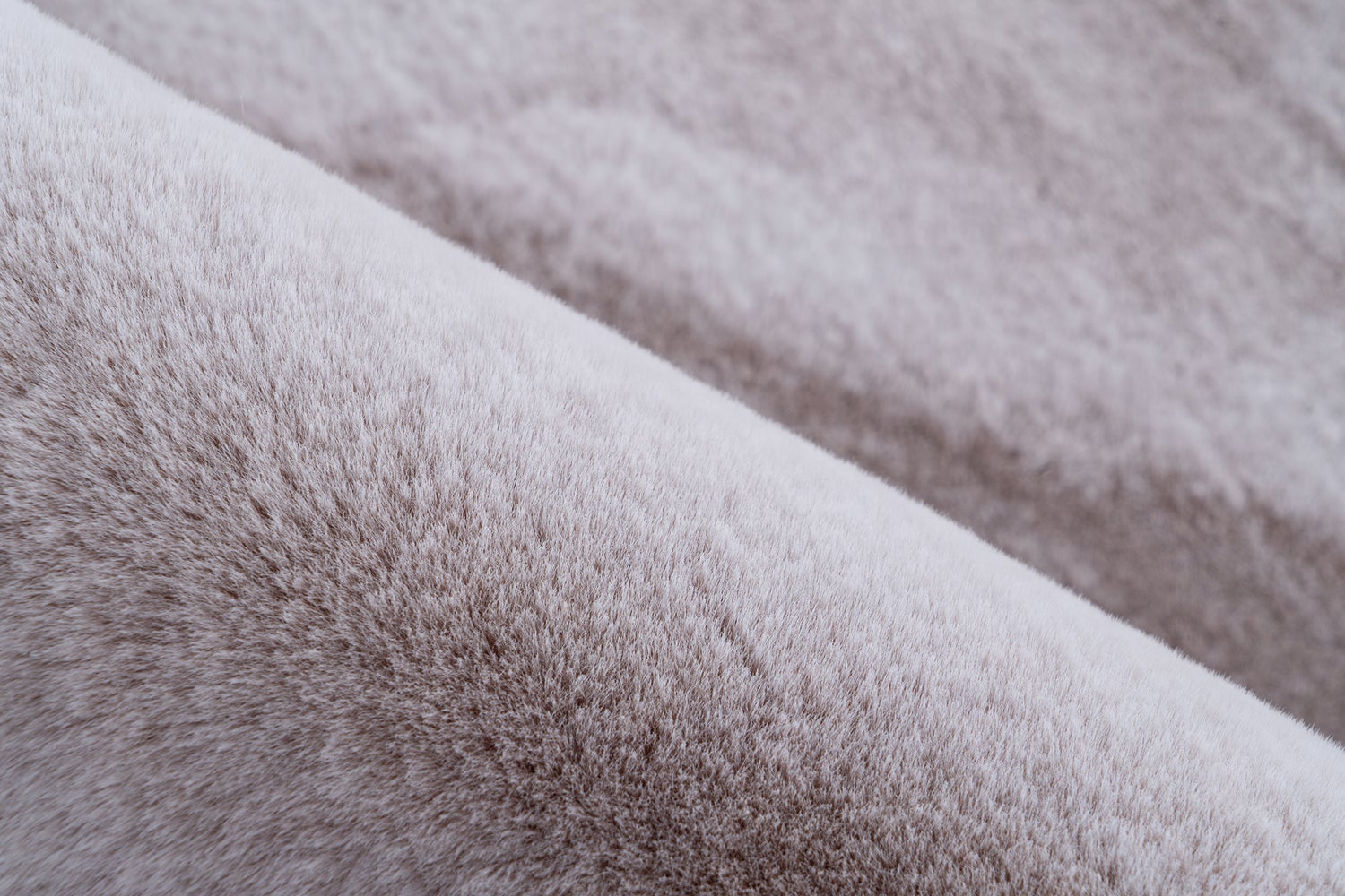 Radiantique hoogpolig tapijt, roze/wit, 35 mm, effen, modern, 160 x 230 cm