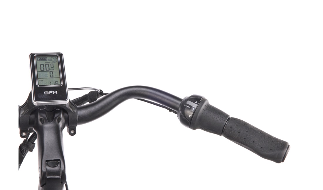 El-cykel Comfort Plus 36V-11,6Ah 7-gear antracit sort