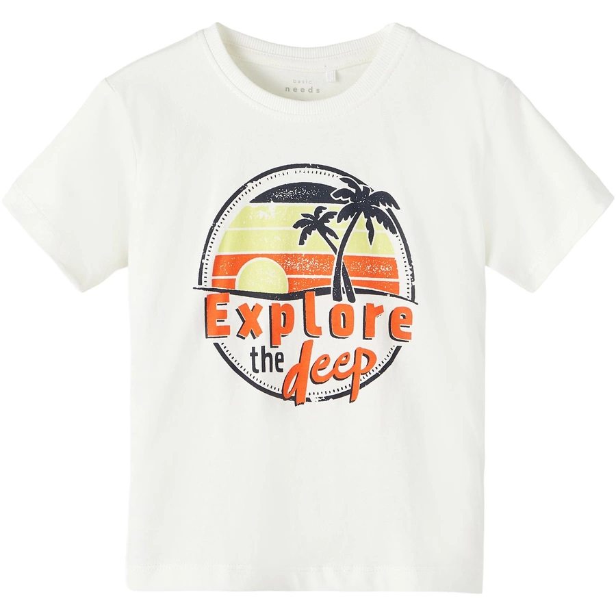 name it T-Shirt Nmmvagno White Alyssum