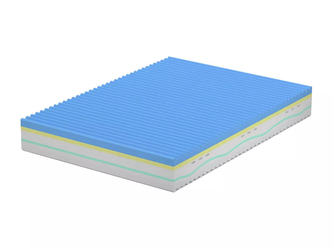 Matelas 5 couches, Memory Foam, Bayscent Neutralizer Amovible,13 zones 80x200x25